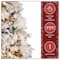 7.5ft. Pre-Lit Flocked Bavarian Pine Artificial Christmas Tree, Clear Lights